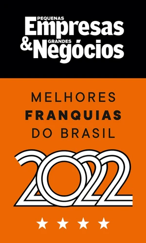 Selo Melhores Franquias do Brasil 2022, quatro estrelas, revista PEGN